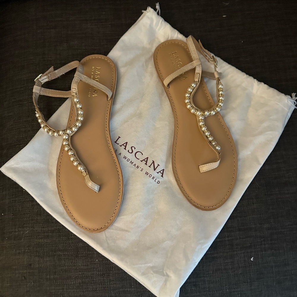 LASCANA pearl sandals